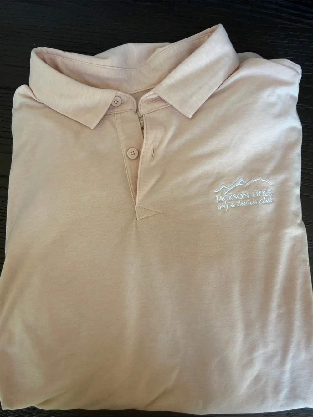 adidas Pink Crewneck Tee with Interior Logo Jackson Hole Golf Club